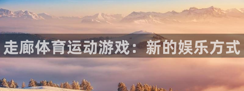 走廊体育运动游戏：新的娱乐方式